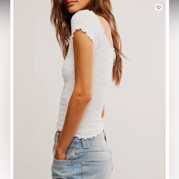 Free People Off-Shoulder Ribbed Top - Picture 3 of 7